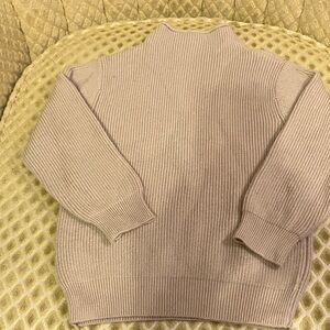 SHEIN Kids Cream Ribbed Knit Sweater 2-3Y